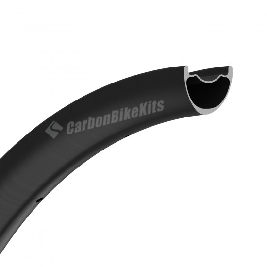 300g/320g超軽量 27.5er / 29er カーボン 35x25mm 内幅 29mm チューブレス フックレス 非対称 MTB リム、E バイク用リム
